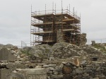 South east elevation of the castle with scaffolding – let the conservation work begin (weather permitting)!